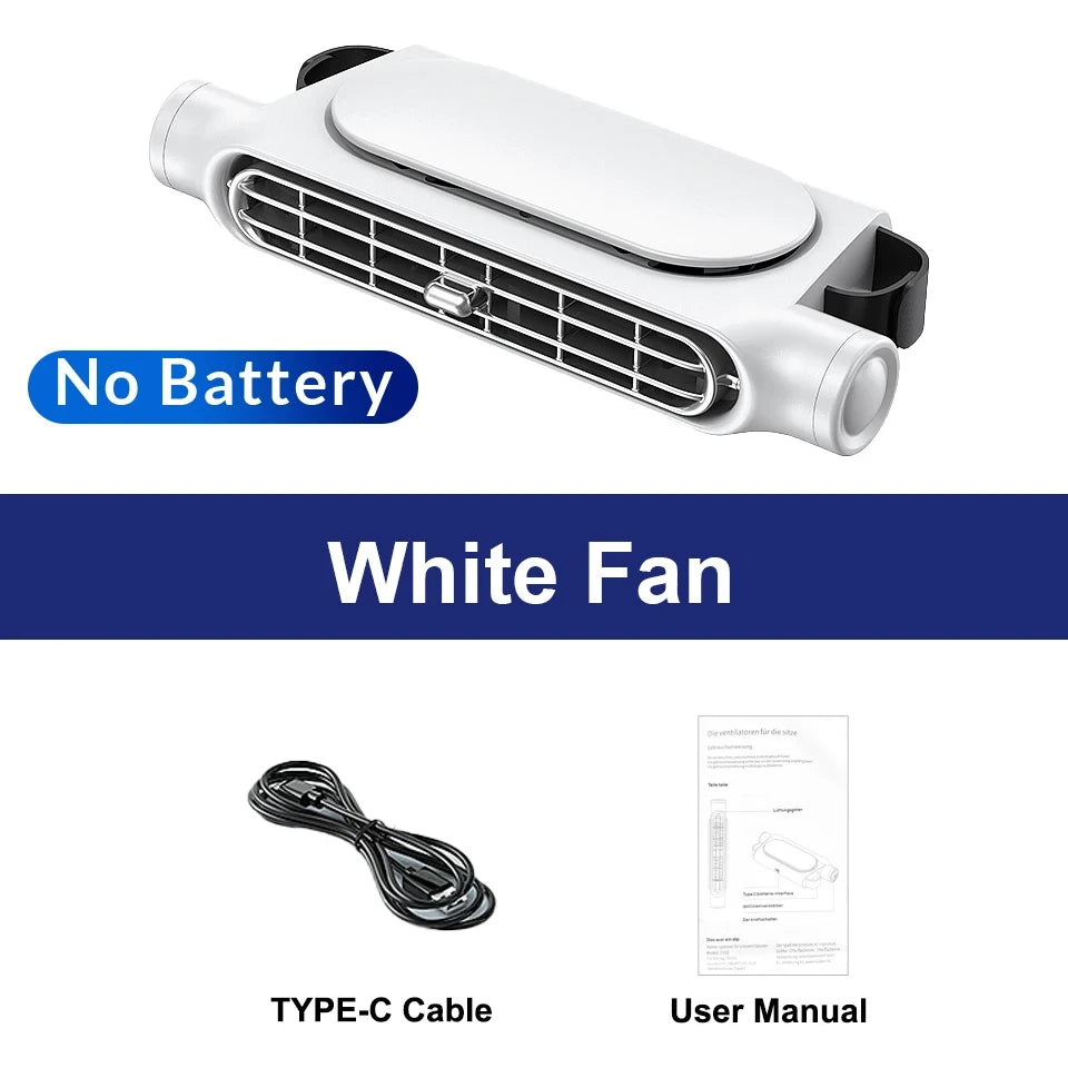 3-Speed USB Car Seat Fan